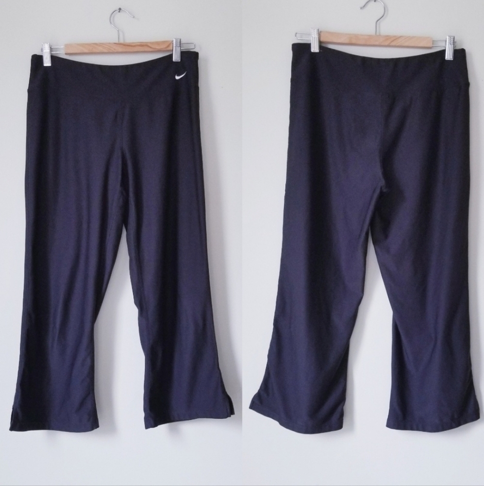 Nike‎ FitDry Crop Pants Side Slit EUC! Sz Medium - Picture 2 of 8